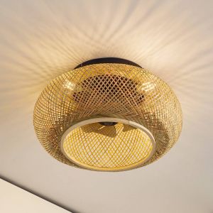 Ventilateur de plafond Lucande avec lumière Cordie, DC, silencieux, Ø 53 cm