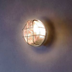Deko-Light Luminaire pour locaux humides Sotano Retro, gris, Ø 18 cm, plastique IP44