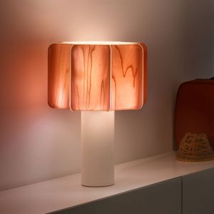 LZF LamPS Lampe de table LZF Kactos, rose clair/blanc, hauteur 52 cm