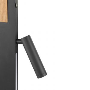 Brilliant Lampadaire LED Streamline, hauteur 145 cm, noir, lampe de lecture