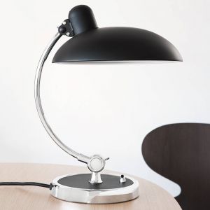 FRITZ HANSEN lampe &agrave; poser Kaiser Idell Luxus, noir/chrome
