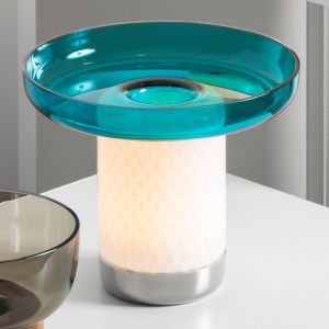 Artemide Bontà lampe à poser LED, coupe turquoise