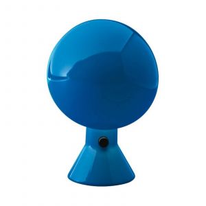 Martinelli Luce Lampe à poser design ELMETTO bleue