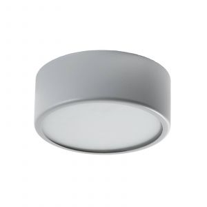 TEMAR LIGHTING Plafonnier Cleo 200, gris, capteur, IP20, Ø 20 cm, E27