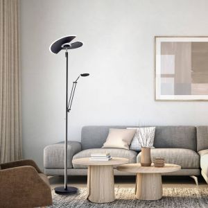 PURE Mutil Lampadaire LED, lampe de lecture LED, anthracite