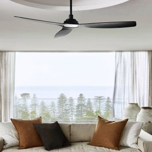 Beacon Lighting Ventilateur de plafond Moto, noir