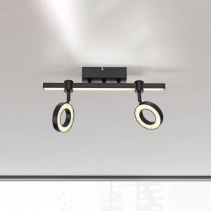 JUST LIGHT. GmbH JUST LIGHT. Plafonnier LED LOLAsmart Bileda, à 2 lampes, noir