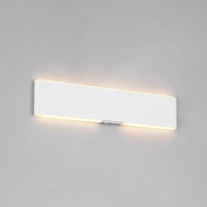 Trio Lighting Applique murale LED rechargeable Conchita, largeur 32 cm, blanche, m&eacute;tal, CCT