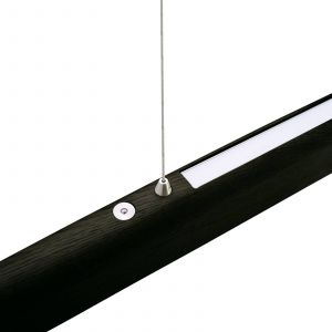 HerzBlut Arco LED Suspension ch&ecirc;ne cendr&eacute; charbon 130cm