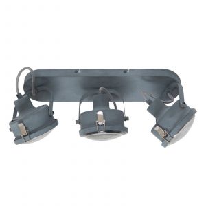 K.S. Verlichting Plafonnier industriel Satellite en gris