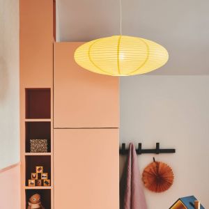 Nordlux Abat-jour Villo 60 en papier Ø 60cm, hauteur 25cm, jaune