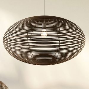 Euluna Suspension RATTAN, Ø 60 cm, brun naturel, rotin, E27