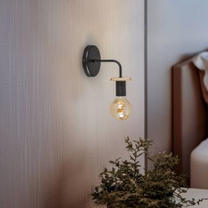 Envostar Yorik applique murale avec tranche de bois