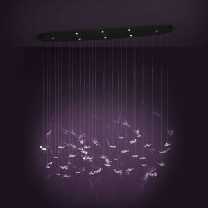 EGLO Stars Of Light Suspension LED Adrados, ovale, &agrave; 8 lampes