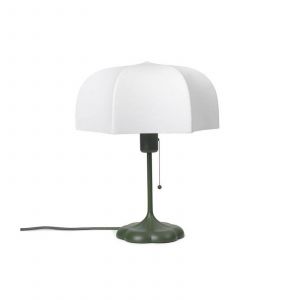 ferm LIVING Lampe à poser Poem, vert, acier, intissé, 42 cm