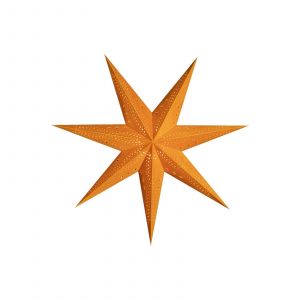 Sterntaler étoile en papier velours, Ø 75 cm orange