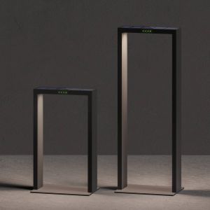 KLEWE Lampe solaire LED AXIS MINI, anthracite, 40 cm, aluminium, IP65