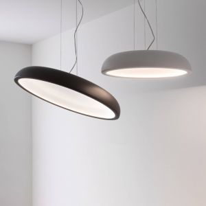 Suspension LED Stilnovo Reflexio, &Oslash;65cm, blanc
