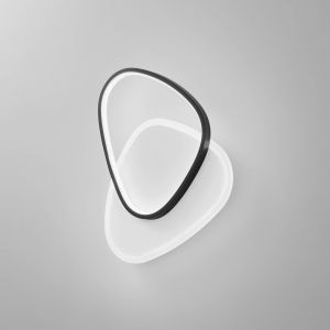 Eco-Light Applique murale LED Ovest, noir, longueur 45 cm, aluminium, CCT