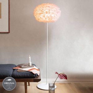 UMAGE Eos medium lampadaire rose support blanc