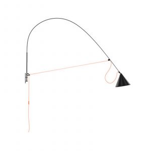 midgard Applique murale LED AYNO XL, noir/orange 4.000 K 220 cm