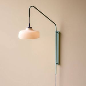 Applique murale H&Uuml;BSCH Current, bleu clair, port&eacute;e 71 cm