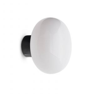 New Works applique murale Karl-Johan, blanc, marbre, verre, &Oslash; 23 cm