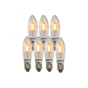 STAR TRADING Ampoule LED de rechange bougie E10 0,5W claire 14-55VAC/DC 7xSet