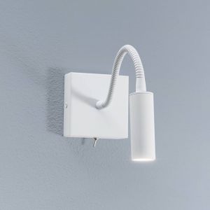 Argon Applique murale Ojos, blanche, lampe de lecture, réglable, 33 cm, G9