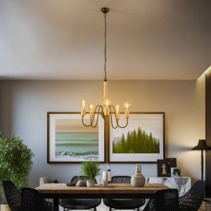 Envostar Joiy lustre, à 5 lampes, noir