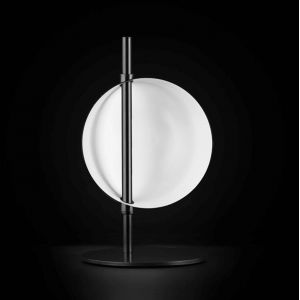 Oluce Superluna 297 lampe de table LED, noir