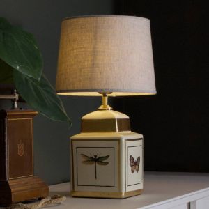 lampe &agrave; poser PR Home Lucca, sable, hauteur 45 cm, c&eacute;ramique