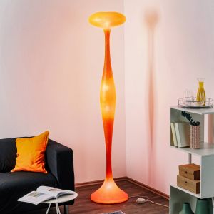 lampe sur pied kdln E.T.A., orange, hauteur 200 cm