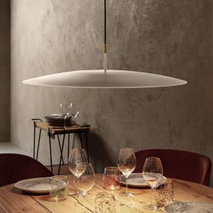 Suspension LED OLEV OVERFLY PLUS, blanc/or, Ø 55 cm 2 700 K