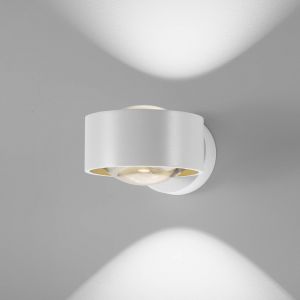 Egger Licht Applique murale LED Egger Clippo Optic, blanc/or, DTW, up/down