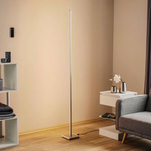 Evotec Lampe sur pied LED Orix fonctionnelle en blanc, 180 cm