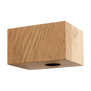 Applique SEGULA Cozy, ch&ecirc;ne huil&eacute;, forme cubique, E27