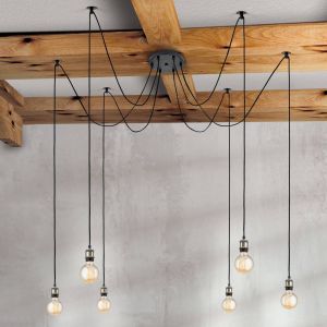 Orion Suspension Jailhouse à 6 lampes