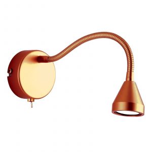 Busch Applique murale LED Mini, bras flexible, antique, 5.000K