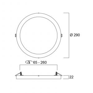 Sylvania Plafonnier LED START 5 en 1, blanc, &Oslash; 29 cm, CCT, &agrave; intensit&eacute; variable
