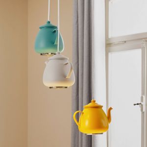 Argon Suspension Jasse cafetière à 3 lampes multicolore
