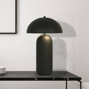 Zambelis Lampe &agrave; poser 23006, noir, c&eacute;ramique, hauteur 48 cm, E27