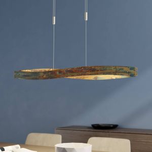 Quitani Suspension LED Lian avec surface oxydée