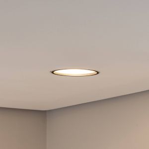 BEGA Spot LED encastré au plafond Studio Line, noir/alu, fonte d'aluminium