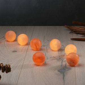 Wagner Life Guirlande lumineuse Cristaux lumineux Boule, cristaux de sel ambre