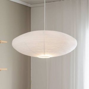 PR Home Lampe à suspendre Yuni, blanc, Ø 60 cm, suspension blanc, E14