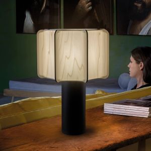 LZF LamPS Lampe de table LZF Kactos, couleur ivoire/noir, hauteur 52 cm