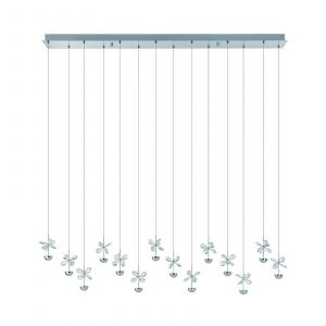 EGLO Stars Of Light Suspension LED Pianopoli chrome, L. 140cm