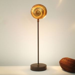 Holländer Jolie lampe Schnecke Gold en fer