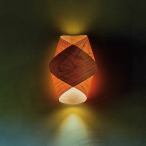 LZF LamPS Applique murale LZF Orbit, couleur bois de cerisier, largeur 19 cm, bois